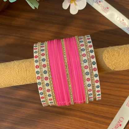 Pink Semi Pearl Bridal Chooda – Chotteylal & Sons