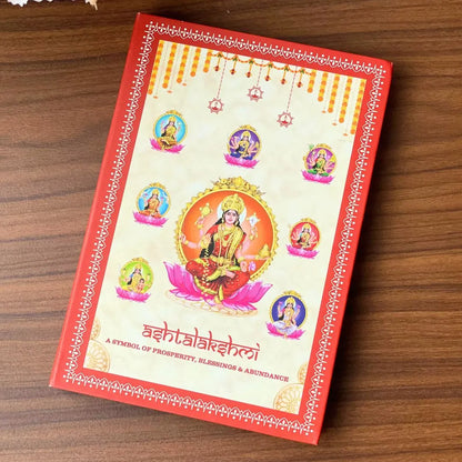 Ashtalakshmi Ji, Silver, Folder Box, 8 Coin (1 gm Each), 999 Purity Silver Coins