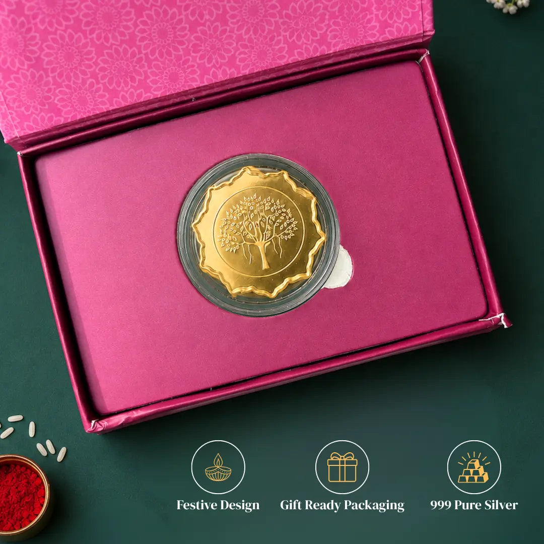 Raksha Bandhan Special 999 Pure Silver Coin Gift Box