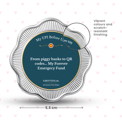 My Forever Emergency Fund – Personalised Photo Silver Coin Raksha Bandhan Gift