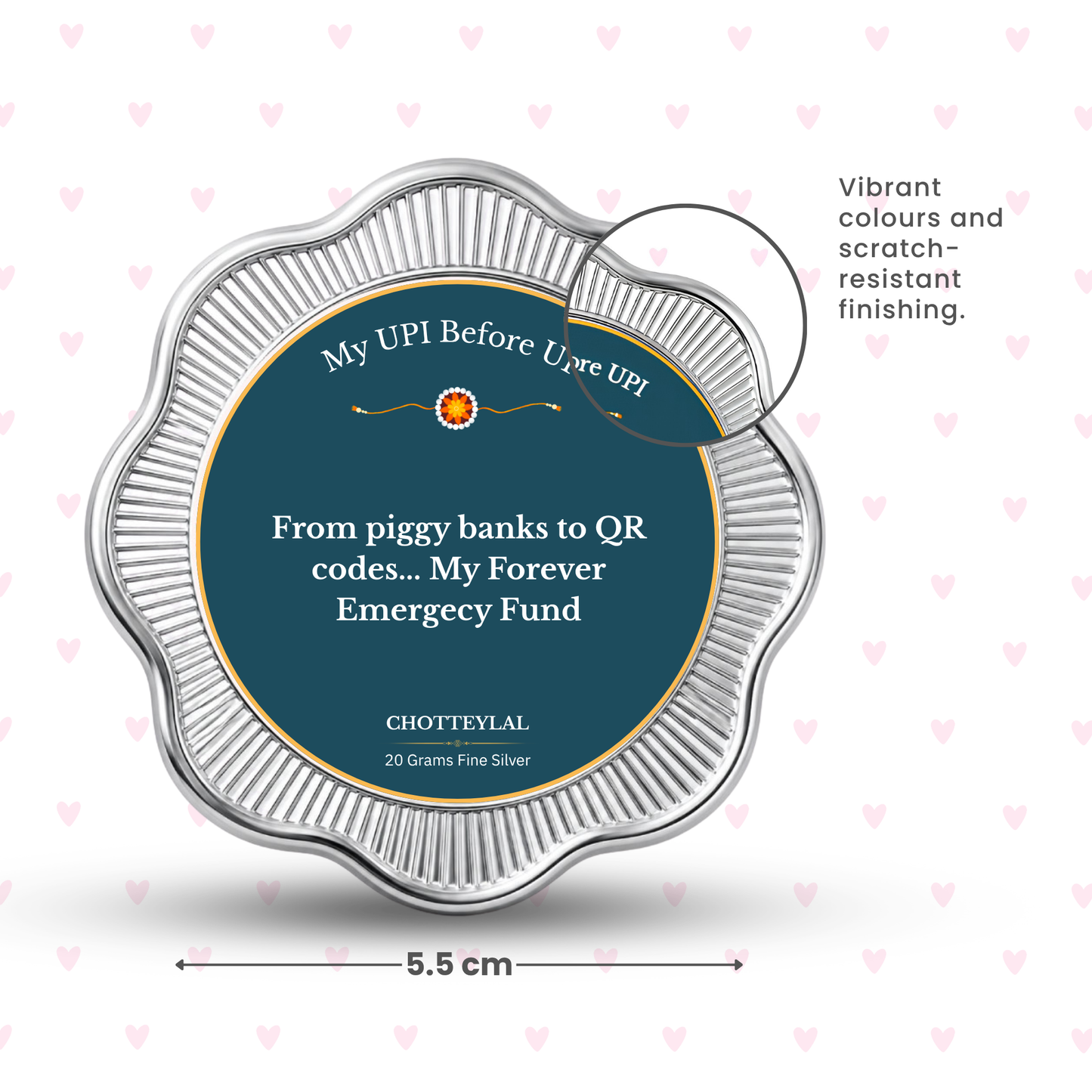 My Forever Emergency Fund – Personalised Photo Silver Coin Raksha Bandhan Gift