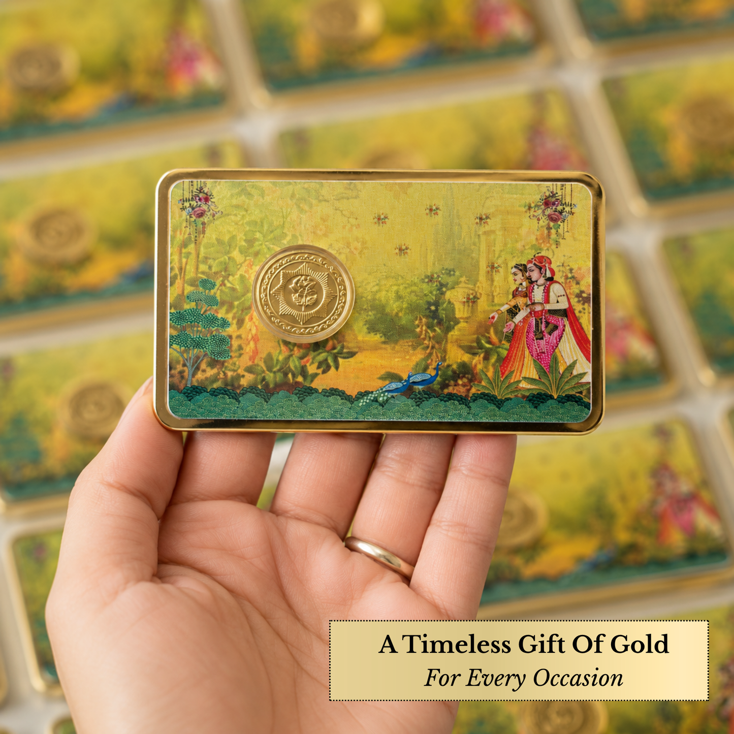 50mg Gold Rose (Raja Rani) Coin – Regal Love Gift Box