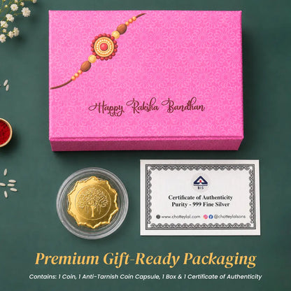 Raksha Bandhan Special 999 Pure Silver Coin Gift Box