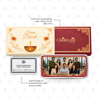 A Special Memory Diwali Gift - Add Photo – 20g 999 Silver Bar