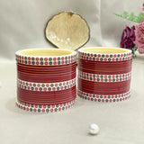 Pure Pearl Heritage Maroon/Red Chooda