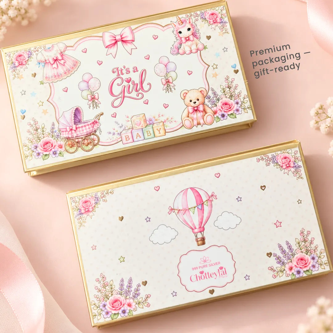 It’s a Girl 10g Silver Coin Baby Gift Box