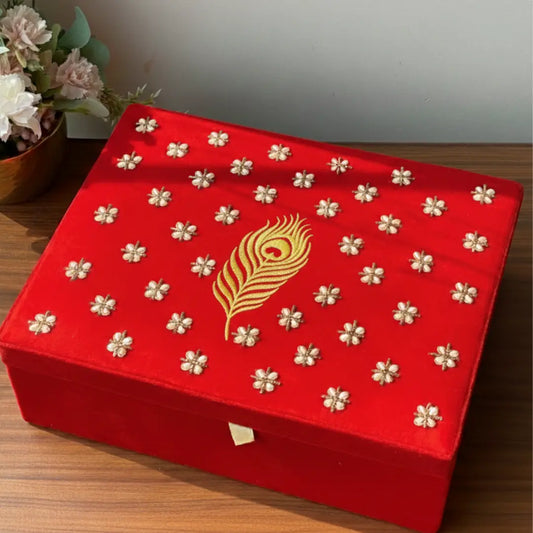 Premium Customised Red Chooda Box with Logo