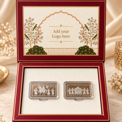 Two Elephant & Doli Silver Coin Gift Box Set of 2 | 10g Each