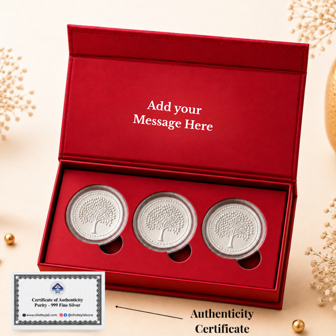 The Tree of Life – Set of 3 Pure Silver Coins, 1g Each