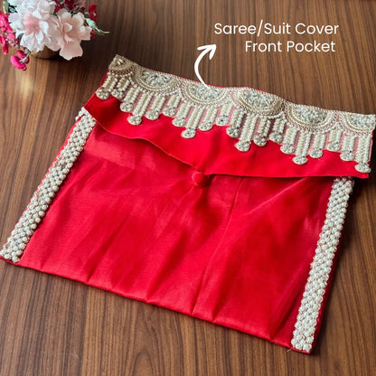 Premium Royal Red Shagun Tray Set
