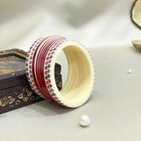 Pure Pearl Elegant Deep Red/Maroon/Red Chooda