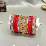 Pure Pearl Royal Radiance Kundan Red Chooda