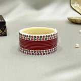 Pure Pearl Elegant Deep Red/Maroon/Red Chooda