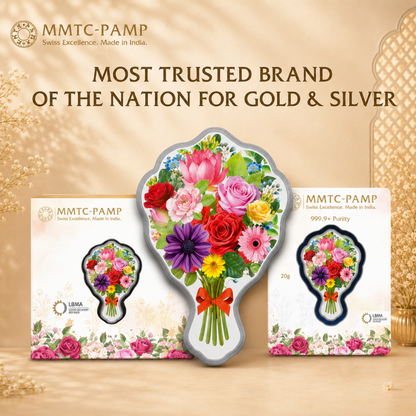 MMTC 50g Bouquet 999 Fine Silver Coin – Premium Gift Box