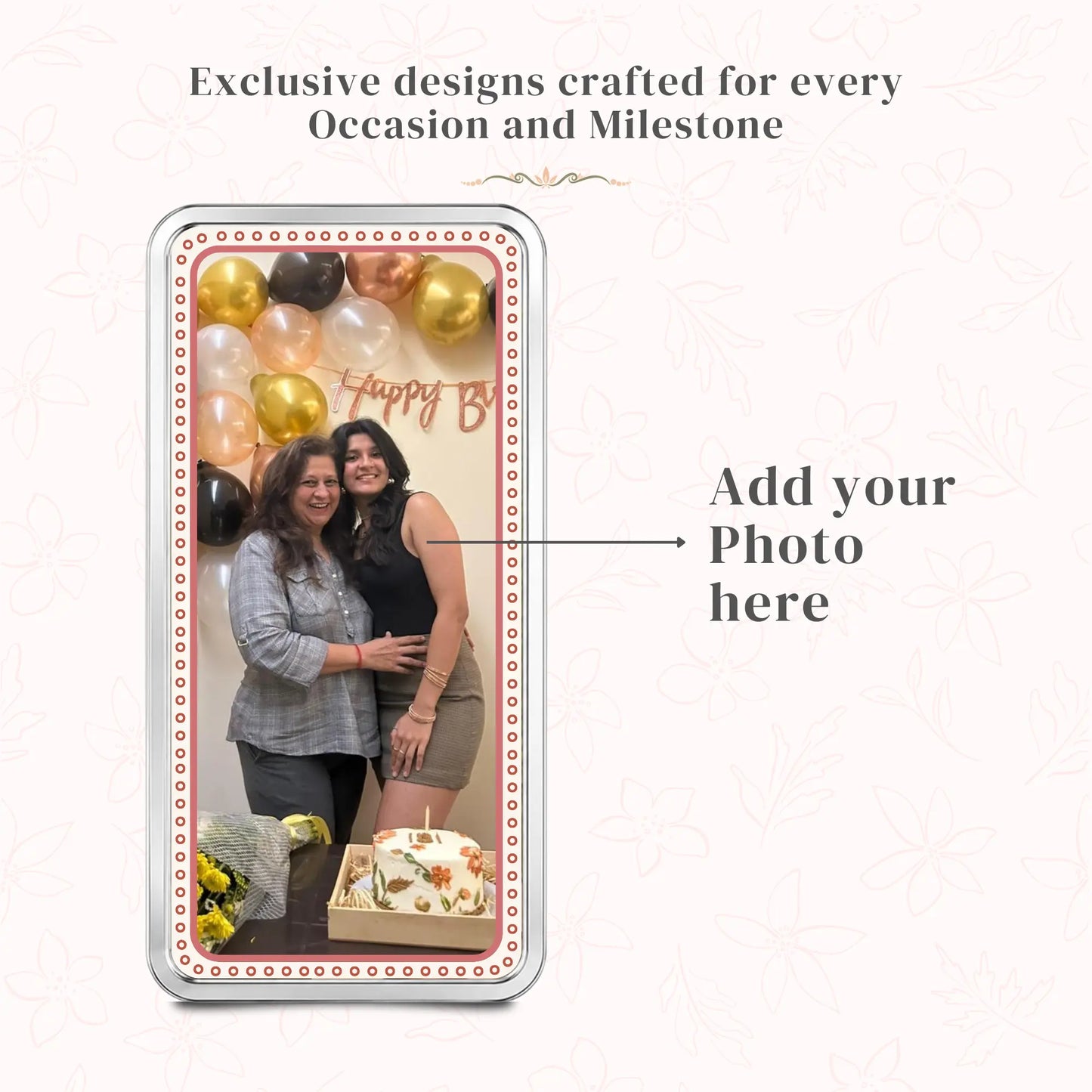 Queen of the Garden Personalised Silver Coin — Add Photo & Greeting