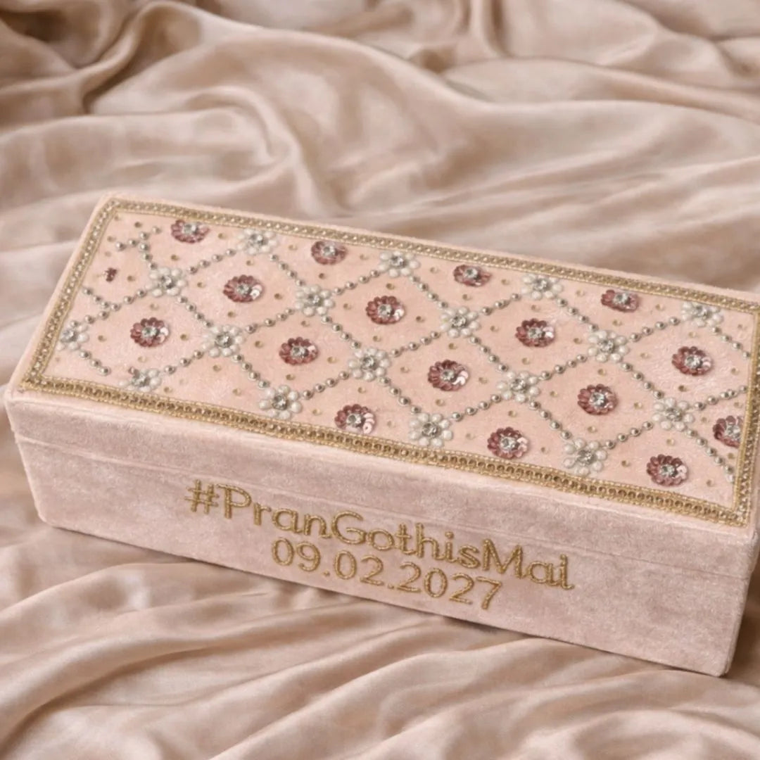 Luxury Ivory Designer Chooda Box – Customised for Brides