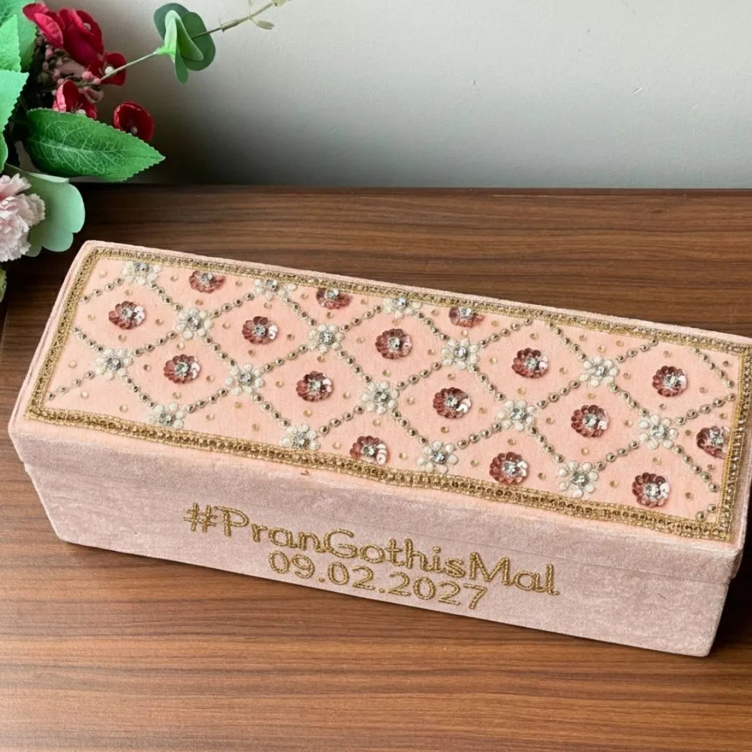 Luxury Ivory Designer Chooda Box – Customised for Brides