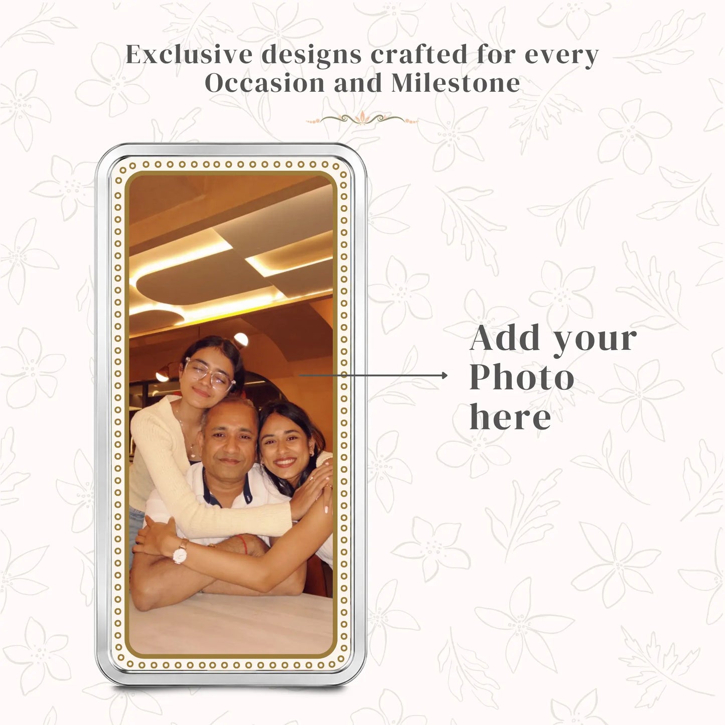 King of the Jungle Personalised Silver Coin — Add Photo & Greeting