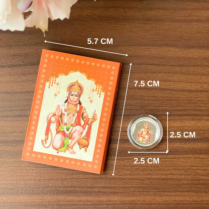 Kanjak and Langur Combo Gift Set (9 Mata rani  Silver Coins and 1 Hanuman ji Silver Coin {1 gram each}}- 999 Purity Silver Coins