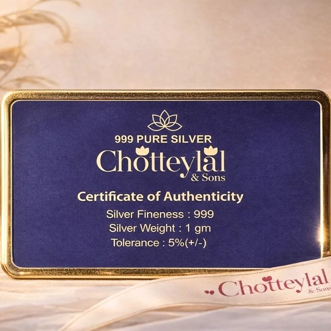 1 g Silver Coin Kamdhenu Divine Card – Auspicious Gift for Prosperity