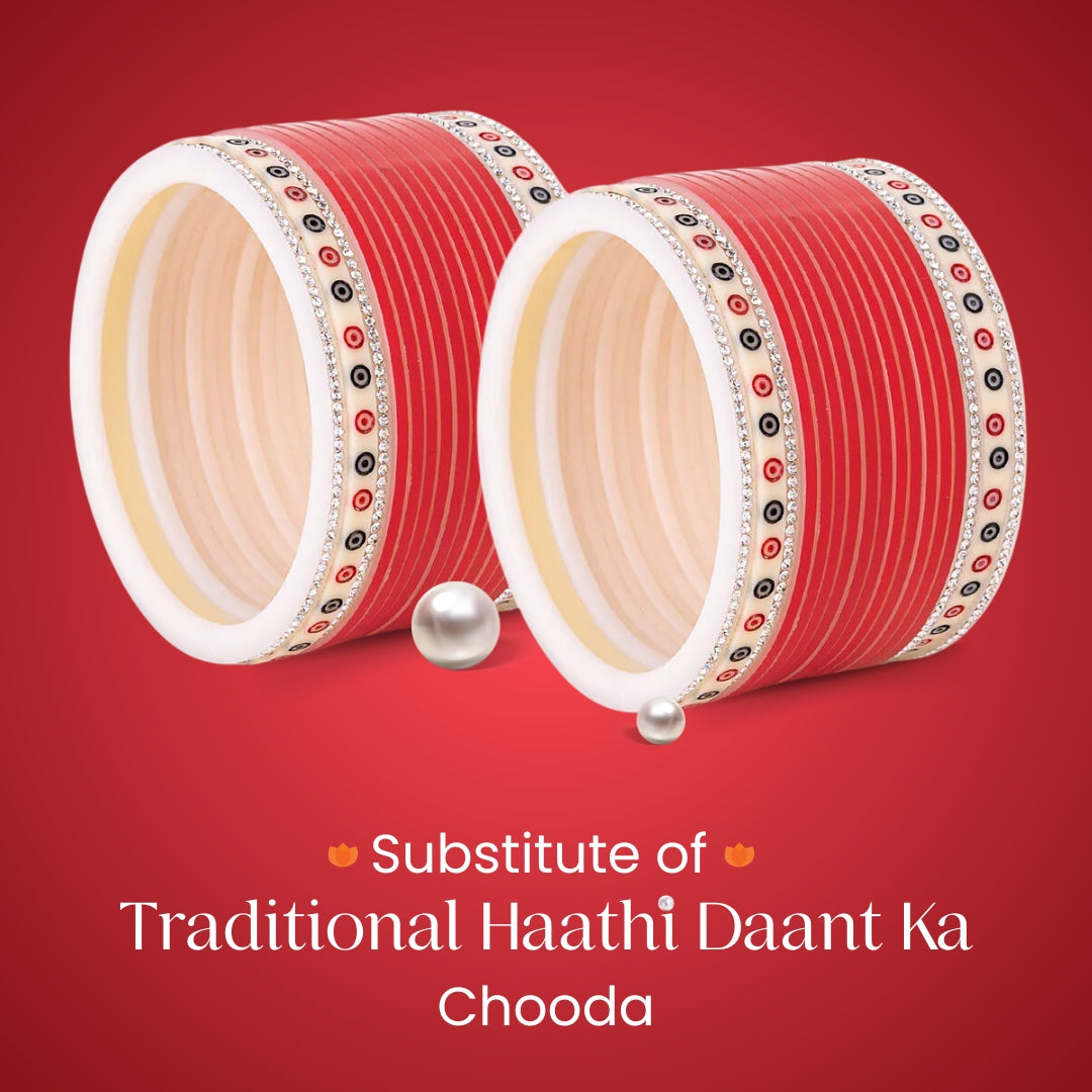 Pure Pearl Classic Diamond Red Chooda