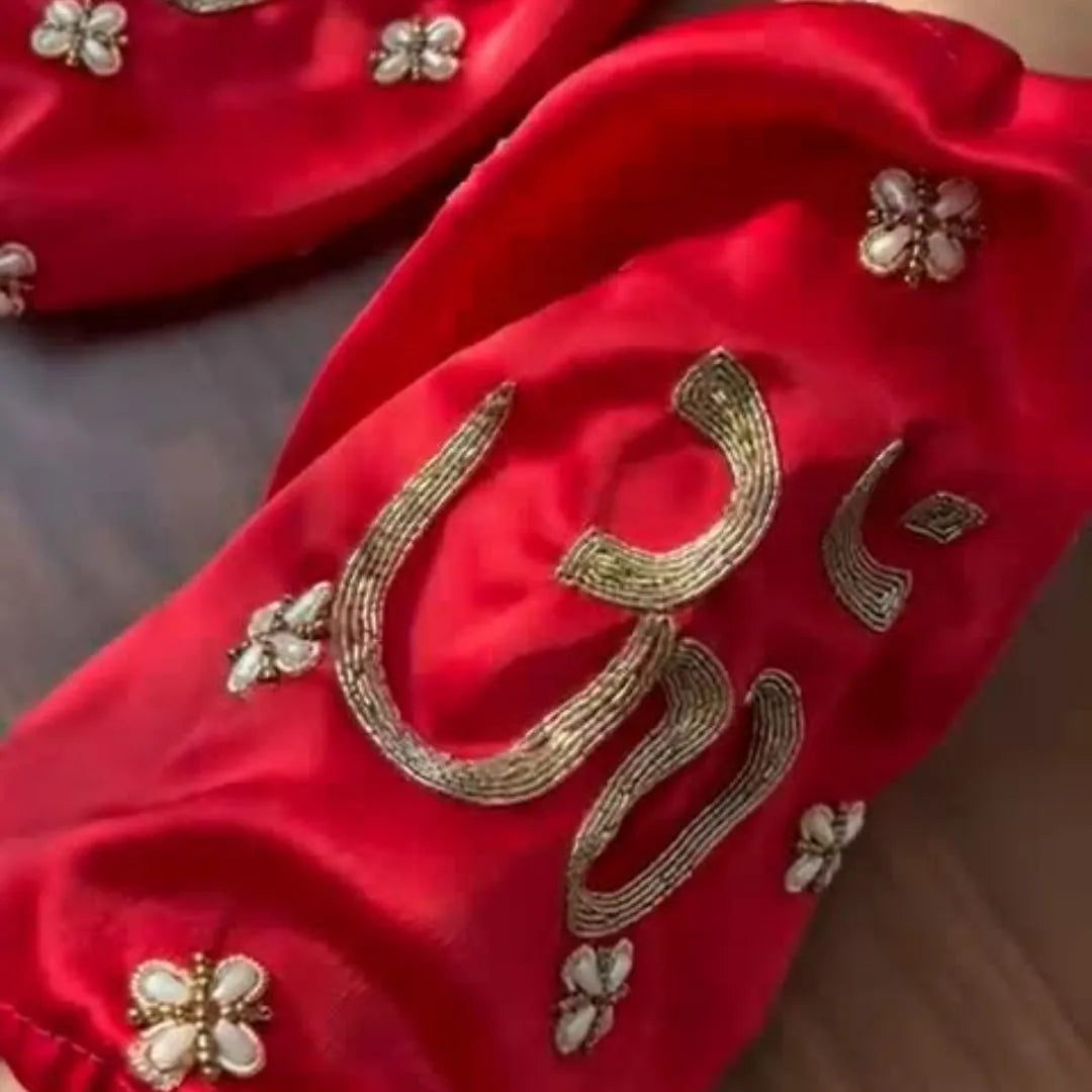 Traditional Om Design Chooda Cover for Brides