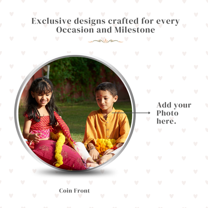 Custom Photo Design 20g Bandhan Silver Coin