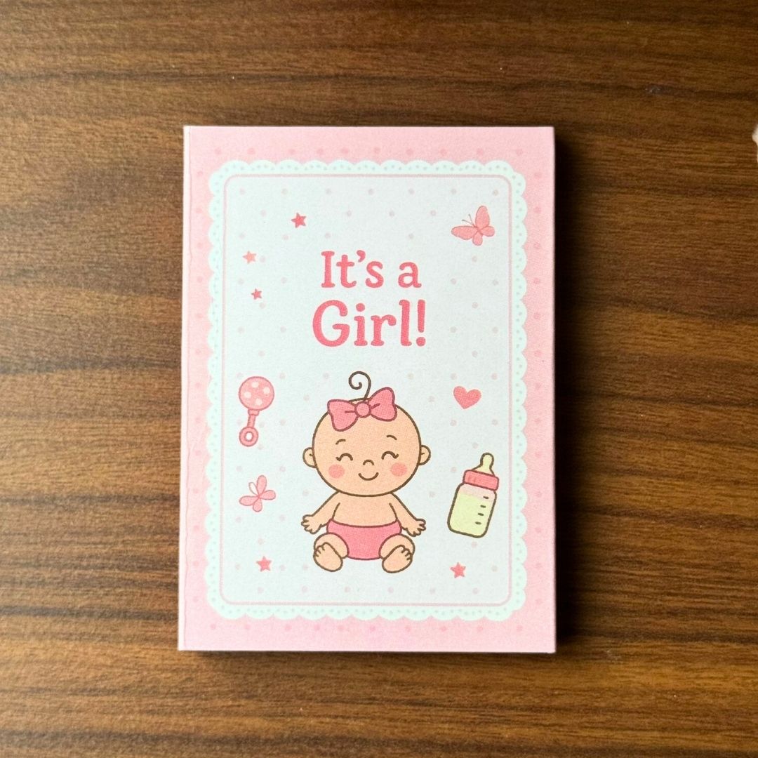 Baby Girl, Silver, Round Shape, 1 GM, 999 Purity Silver Coin