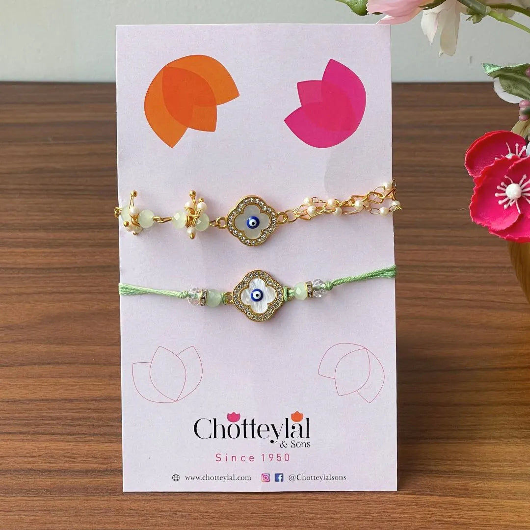 Combo: Happy Rakhi Gift - Brother Sister Coin (10 Gram) + 2 Rakhi - 999 Purity Silver Coin