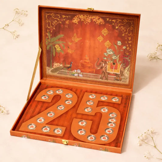 Celebration 25 Coin Box, Set of 25 Silver Coins (1 Gram Each), 999 Purity – Ready to Ship