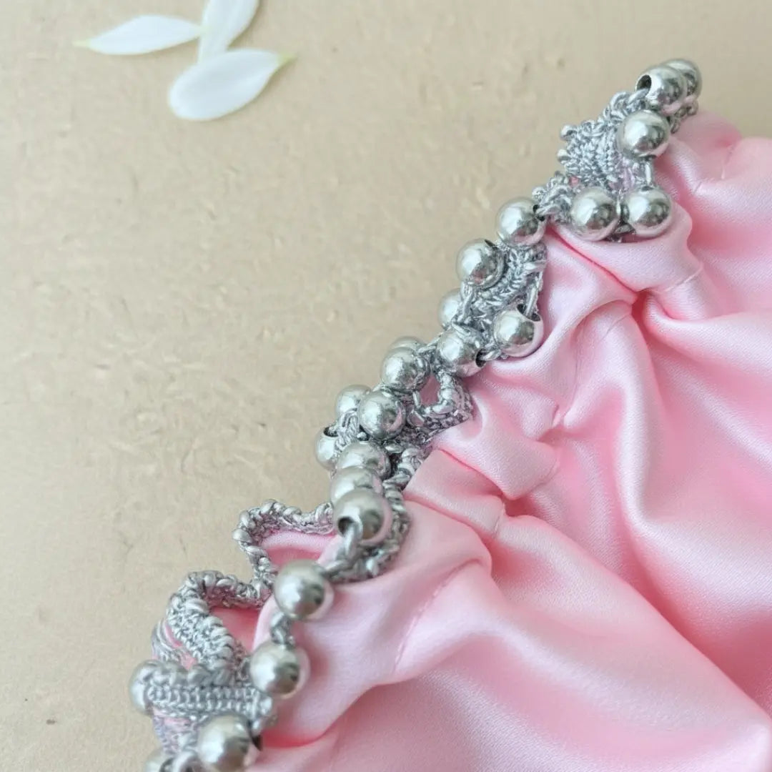 Elegant Traditional Gaana with Premium Baby Pink Cover for Weddings