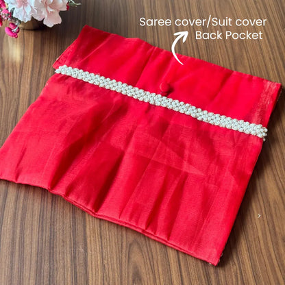 Premium Royal Red Shagun Tray Set