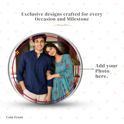 My Favourite Series – Personalised Photo Silver Coin Raksha Bandhan Gift