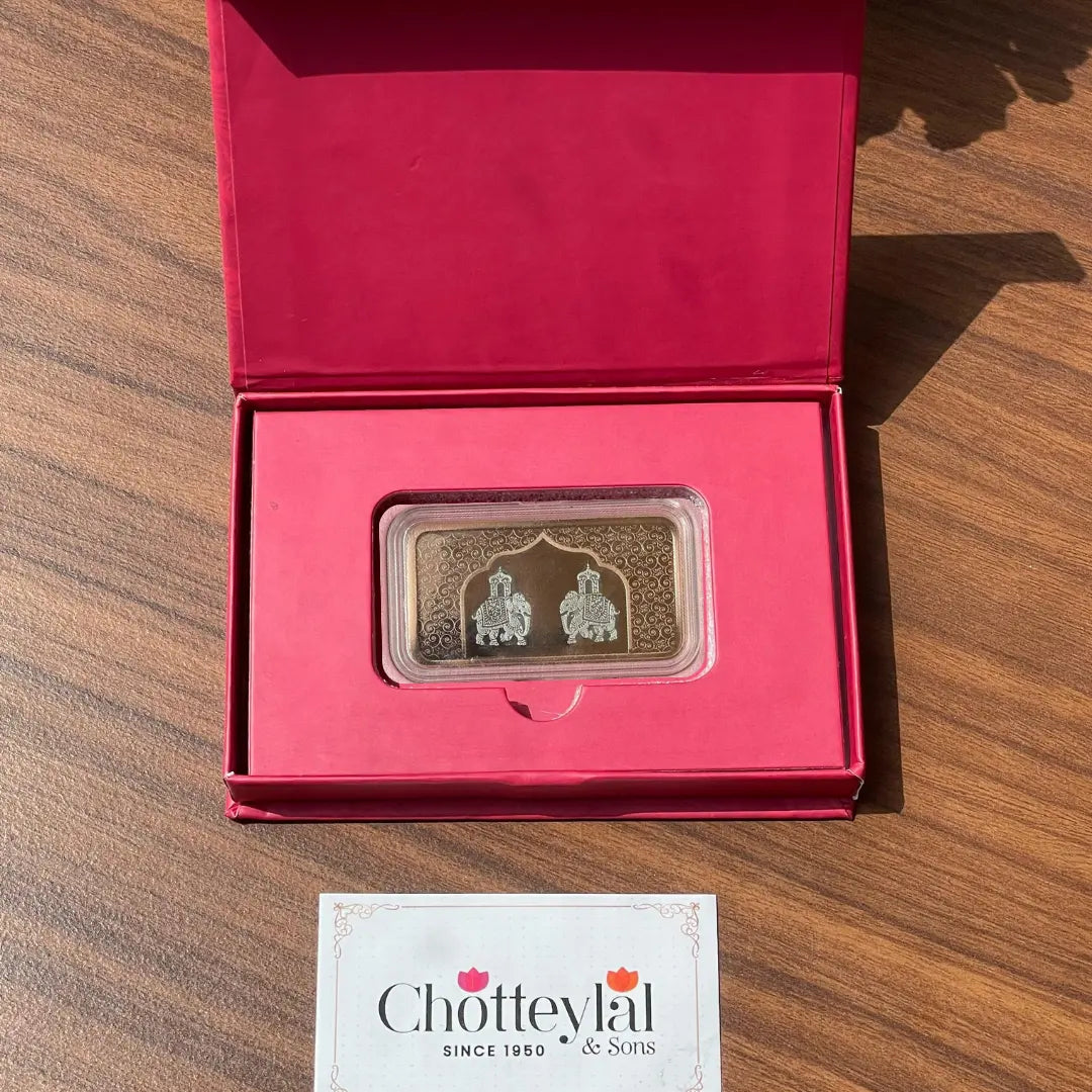 Two Elephant, Dollar Shape, 20 Grams, 999 Purity Silver Coin - Ready To Ship