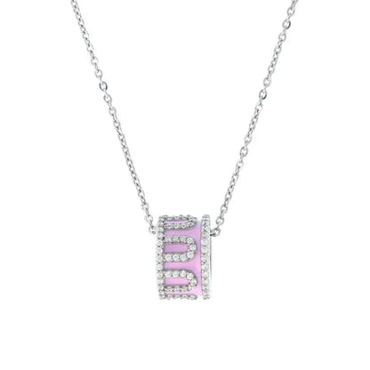 Chic Baby Pink Drum Pendant