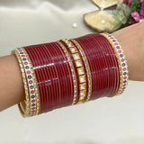 Pure Pearl Grace Kundan Red Chooda