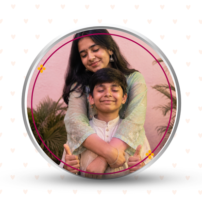 My Personal AI – Personalised Photo Silver Coin Raksha Bandhan Gift