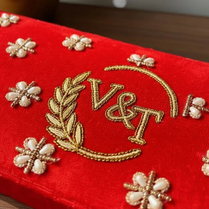 Luxury Logo Custom Chooda Box Designed for Traditional Indian Weddings