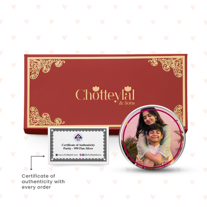 My Personal AI – Personalised Photo Silver Coin Raksha Bandhan Gift
