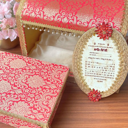 Premium Musical Sahe Chitthi / Punjabi Lagan Patrika for Weddings