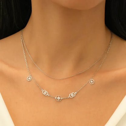 Layered Muggle Chain Necklace Set