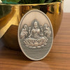 Lakshmi Ji Oval Shape Silver Coin 100 Gram