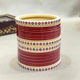 Pure Pearl Classic Pearls Red/Maroon Chooda