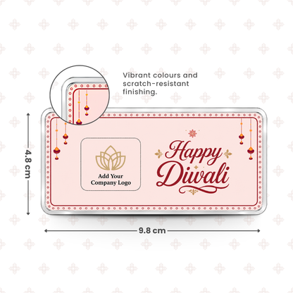 Happy Diwali 20g Custom Silver Bar - Add Your Name/Company