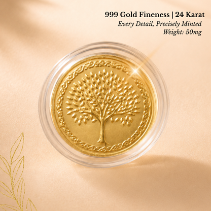50mg Gold Banyan Tree Coin – Tree of Prosperity Gift Box