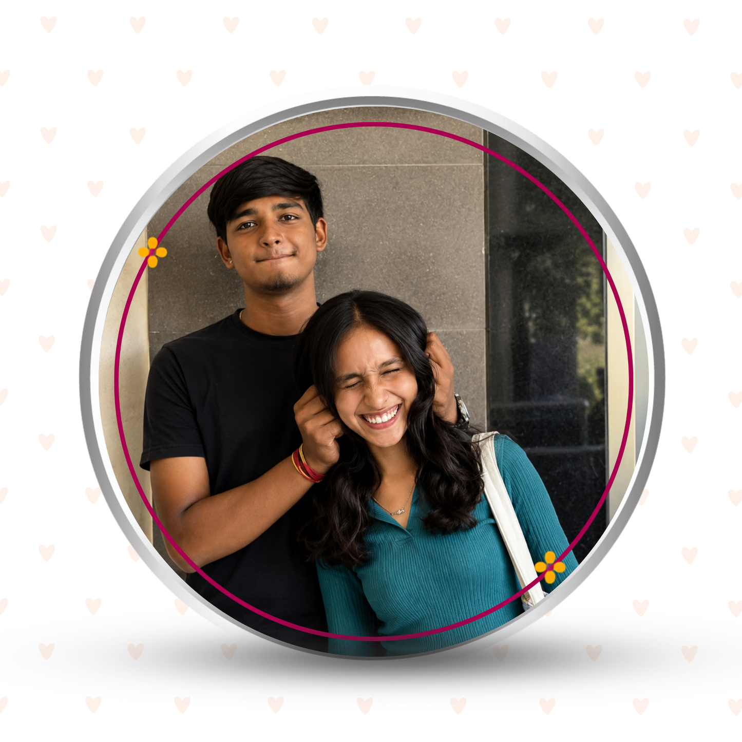 My AI Before AI – Personalised Photo Silver Coin Raksha Bandhan Gift