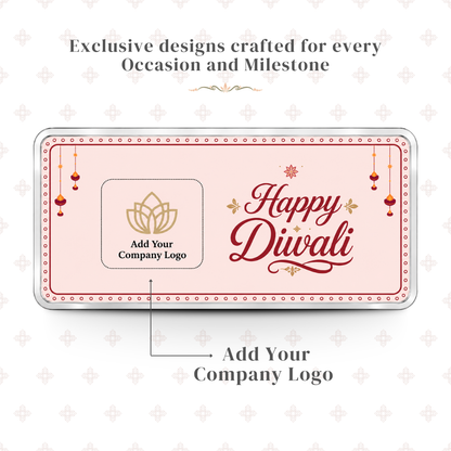 Happy Diwali 20g Custom Silver Bar - Add Your Name/Company