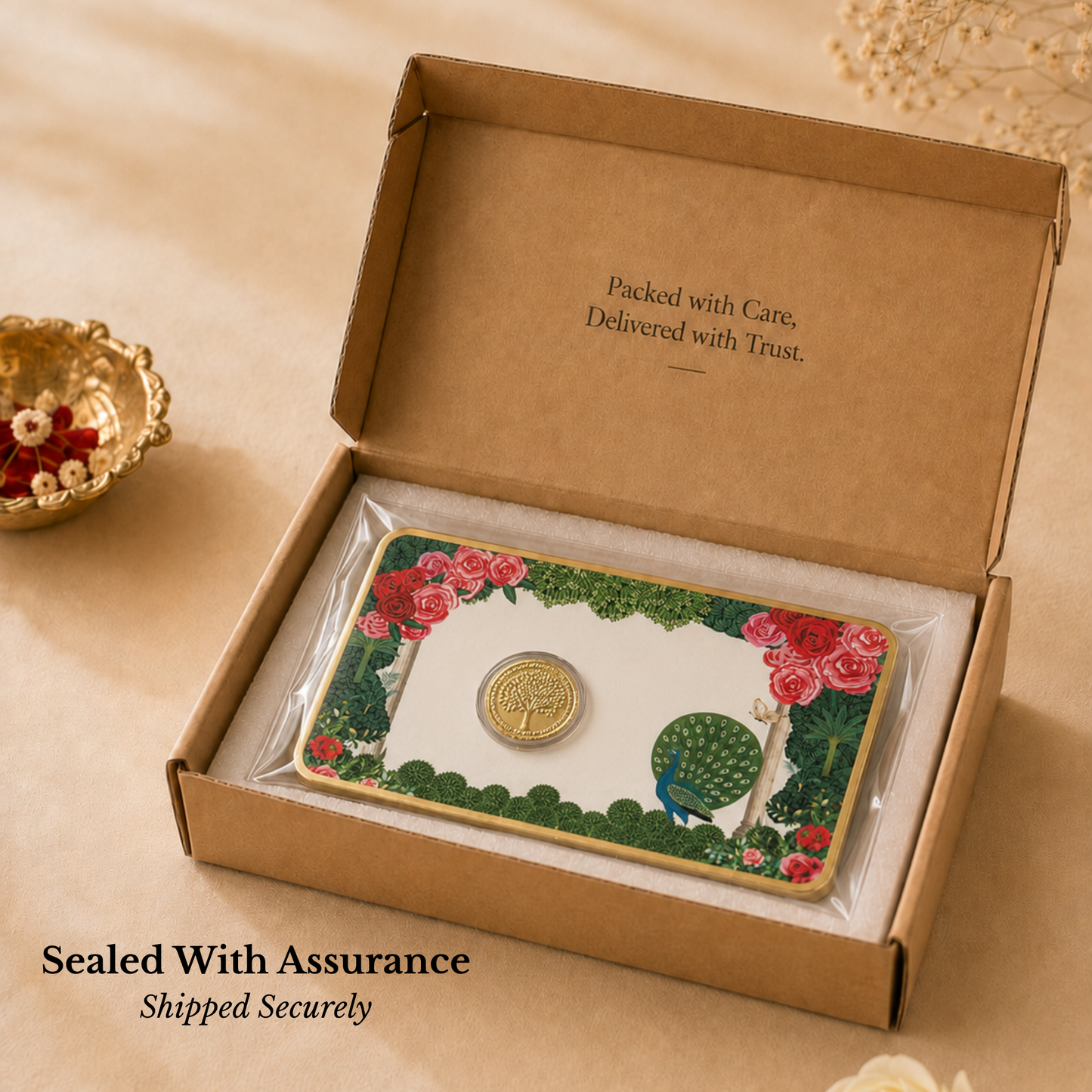 50mg Gold Banyan Tree Coin – Tree of Prosperity Gift Box