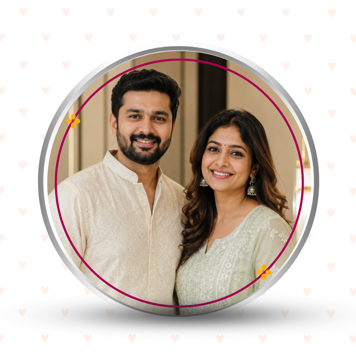 My Delivery Partner Before Delivery Apps – Personalised Photo Silver Coin Raksha Bandhan Gift