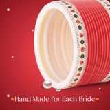 Pure Pearl Subtle Red Bridal Chooda